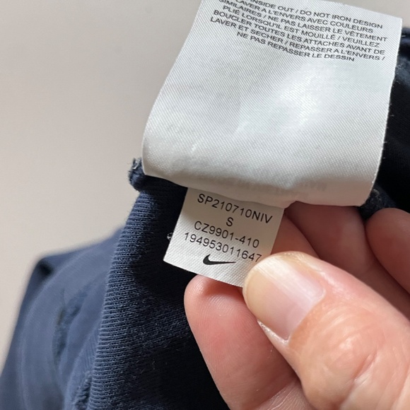 Nike Tech Fleece Woven Joggers Pants - Men's Size Small - Blue - Picture 9 of 9